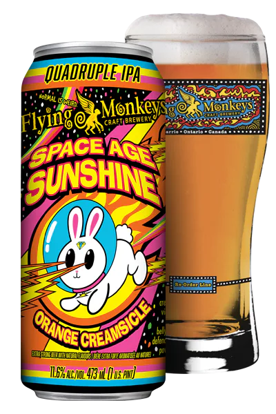 Space Age Sunshine QUADRUPLE IPA | Flying Monkeys Craft Brewery